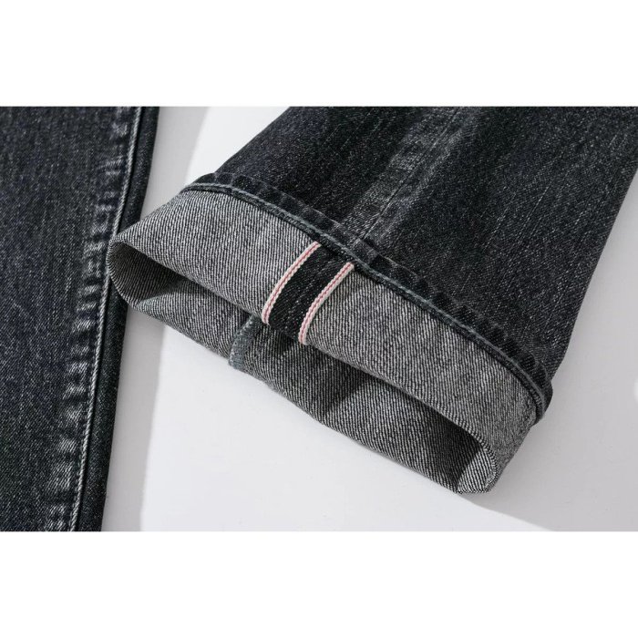 TSU 全新正品INHERE Washed jeans No.2 Black 黑色 水洗牛仔褲 破壞 M 赤耳