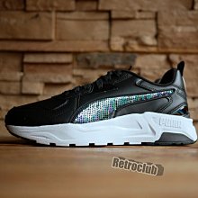 Retro CLUB【一元起標】【全新】Puma Trinity Lite Winter 黑色 亮片 慢跑鞋 女款 W24509