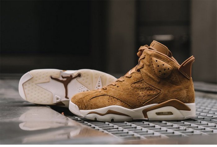 NIKE AIR JORDAN 6 RETRO WHEAT 小麥 卡其 麂皮 AJ6 歐洲公司貨 384664-705