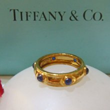全綱最低價  Tiffany&Co. 蒂芬妮 天然藍寶18k金戒指