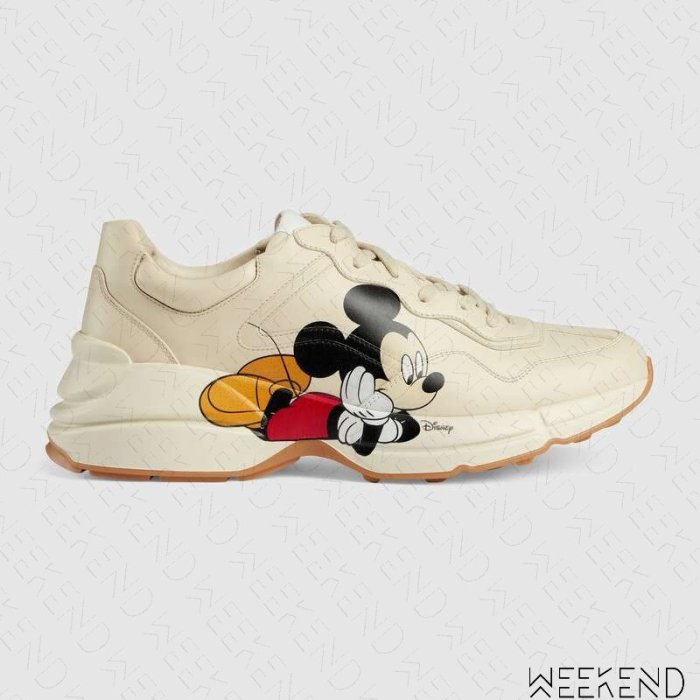 【WEEKEND】 GUCCI x DISNEY 迪士尼 聯名 米奇 Rhyton 男款 休閒鞋 601370