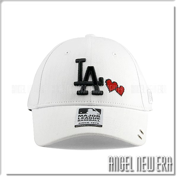 【ANGEL NEW ERA】MLB OF cap 洛杉磯 道奇 人字布 愛心 白色 硬板 老帽 大谷翔平 山本由伸