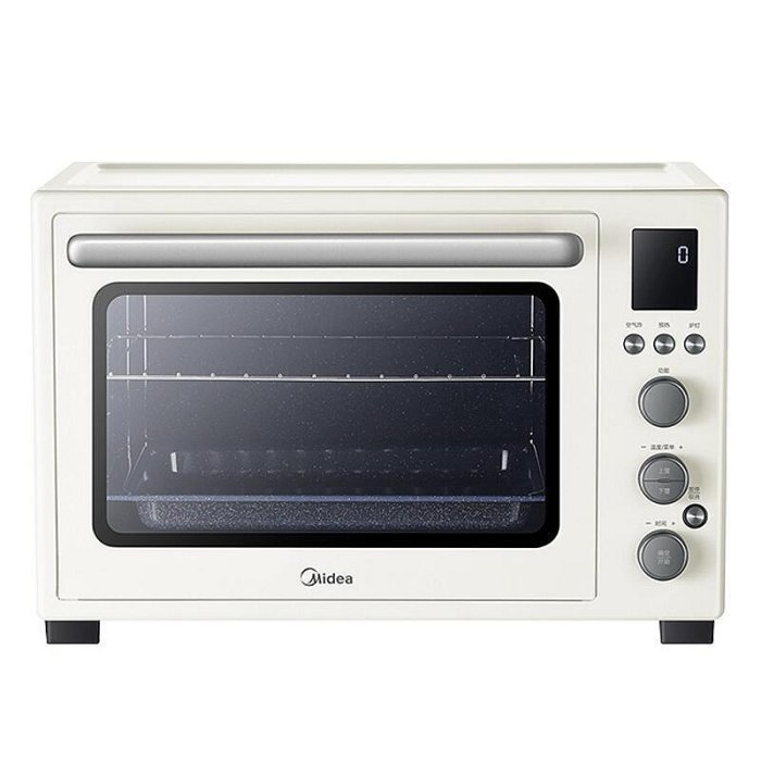 烤箱Midea美的PT4012W二代家用搪瓷熱風發酵電烤箱烘焙40L大容量烤箱
