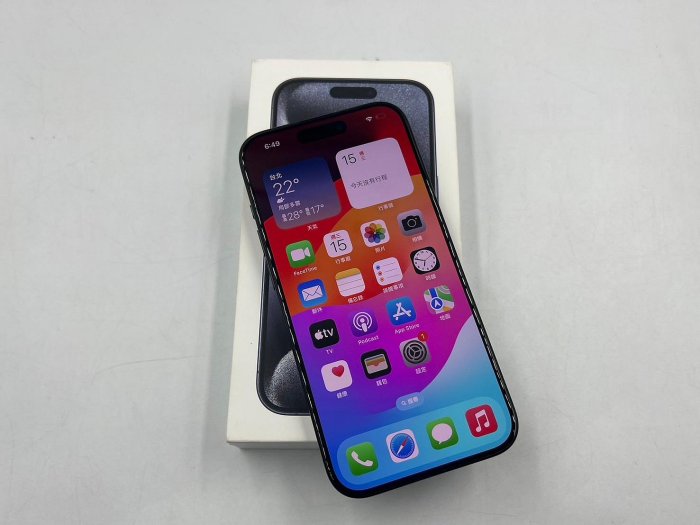 §上進心集團§極新機 iPhone 15 Pro 256G 鈦金屬6.1吋 藍色 保固2025/1 盒裝38