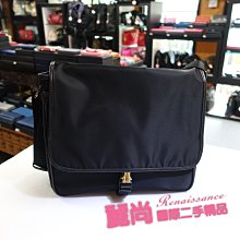 麗尚二手精品 PRADA V166S 尼龍斜背包   黑色【現貨】過季瑕疵出清