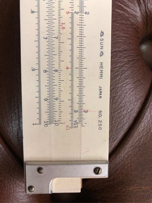 早期 日本製 SUN HEMMI 計算尺 NO.250 Slide Rule