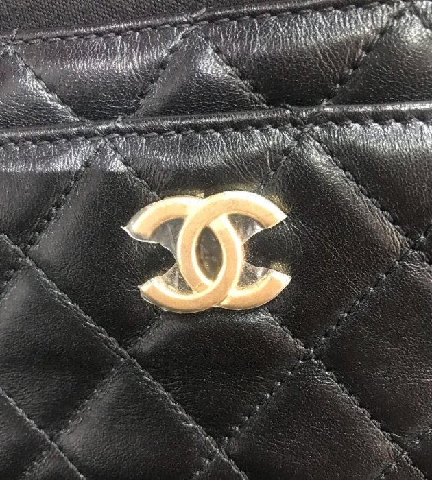 專櫃正品 香奈兒 CHANEL 2018 新款 相機包 黑色 帆布拼牛皮 金鍊（全新現貨！優惠促銷中）