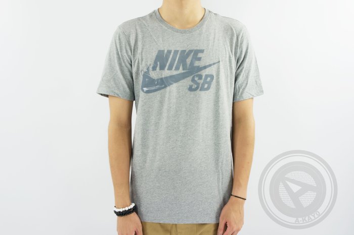 【促銷商品】NIKE SB LOGO TEE 短T 灰【821946-064】