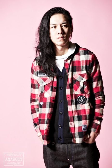 CABAL &quot; ANARCHY CHECKED SHIRT PLUS &quot; 紅 格紋 連帽 襯衫