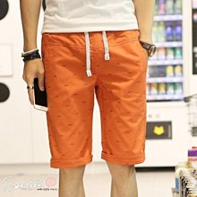 【Y109】SMILE-夏日型男．夏季新款抽繩休閒寬鬆五分褲