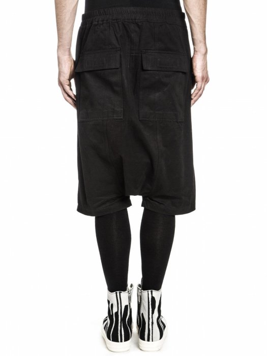 羅崴森林] 現貨RICK OWENS DRKSHDW FW16 PODS SHORTS黑低襠拉繩短褲