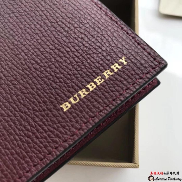 潮牌Burberry 巴寶莉 英倫經典 新款商務時尚 紅色護照夾 卡片夾  海外代購-雙喜生活館