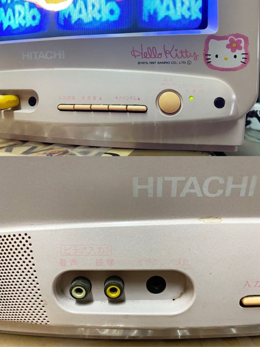 日立 Hitachi CRT 映像管電視 14吋  14CH-KT1 Hello Kitty 聯名限量版 傳統電視 日本原裝進口