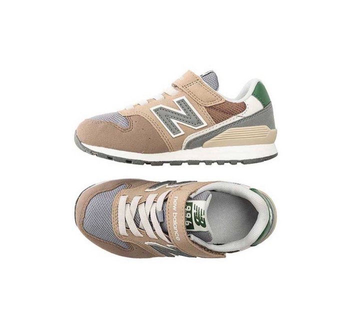 【豬豬老闆】NEW BALANCE 996 復古 拼接 魔鬼氈 中童 卡其灰YV996MA3 灰粉藍YV996ME3