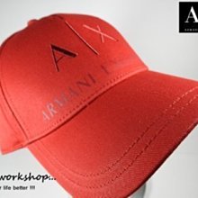 【A/X配件館】【100%真品ARMANI EXCHANGE 棒球帽】【AXH001D1】(紅色)