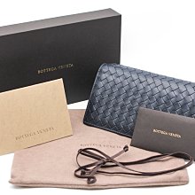 【青蘋果3C】BOTTEGA VENETA BV 156819  經典羊皮編織掀蓋萬用長夾 黑#47990