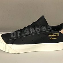 【Dr.Shoes 】Adidas Wmns Everyn 女鞋 黑 裸色 復古 餅乾鞋 休閒鞋 CQ2003