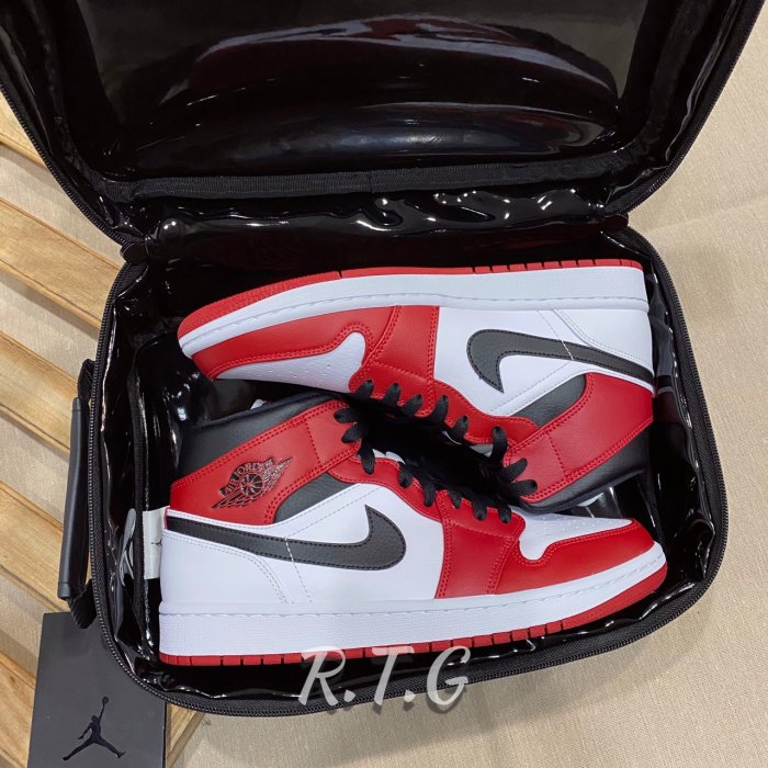 【RTG】AIR JORDAN SHOES BOX 鞋盒包 黑灰紅 手提 大飛人 爆裂紋 現貨 9B0388-GK9