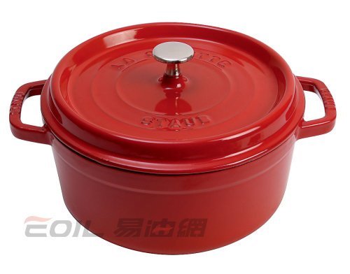 【易油網】【缺貨】Staub 圓形鑄鐵鍋 20cm 櫻桃紅 琺瑯鍋 搪瓷 de Buyer Turk WMF Silit