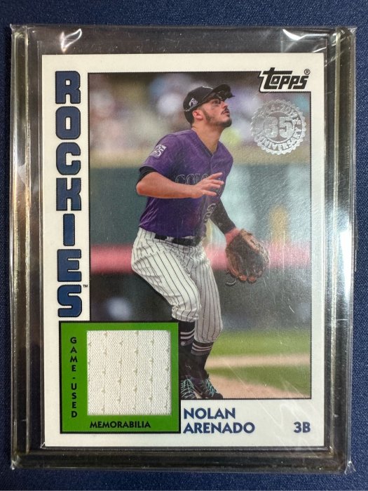 2019 Topps Series1 Nolan Arenado 1984 topps relic Card #84R-NA Rockies