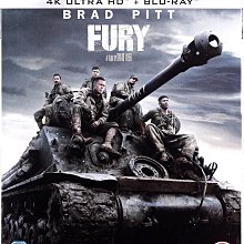 [藍光先生4K] 怒火特攻隊 UHD+BD 雙碟限定版 Fury - 無中文字幕
