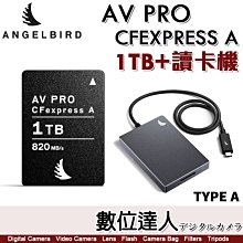 補貨Angelbird 天使鳥 AV PRO CFexpress【Type A 1TB 記憶卡 + 讀卡機】820MB