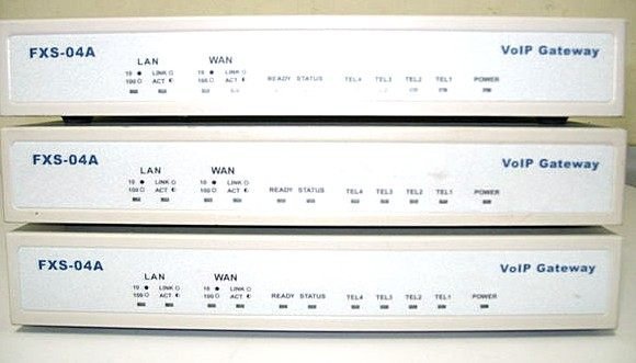 gateway 4-port ITG 4FXS 得伯樂 Free EIA2004 VOIP GATEWAY FXS-04A 3054 網路電話閘道器#