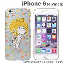 天使熊小鋪~日本帶回  Ado Mizumori 設計師 女孩兒與花朵透明硬式手機殼 iPhone 6/6s日本製