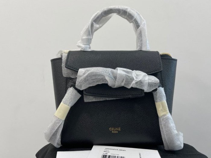 2023新季品❥ Celine 專櫃真品 PICO BELT 黑色 手提肩背包