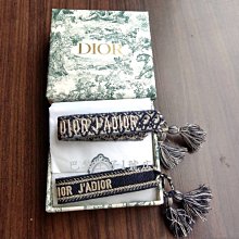 【巴黎王子1號店】《Christian Dior》Dior J’adior bracelets 刺繡編織手環 藍色~預購