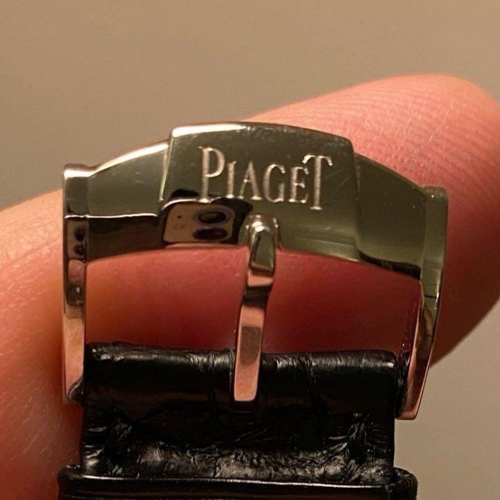 瑞士高階名錶PIAGET伯爵18K白金AU750機械錶（只面交、可驗）
