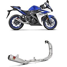 德旺車業 YAMAHA YZF-R3 Akrapovic 蠍子管 競技白鐵全段管