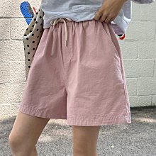 Bellee 正韓  舒適版型  寬版鬆緊綁帶口袋短褲  (3色)【0527-37】