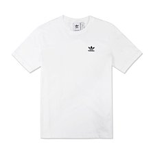 【adidas】【零碼M】ad男款短袖T恤左黑小三葉草白 F03200630-02