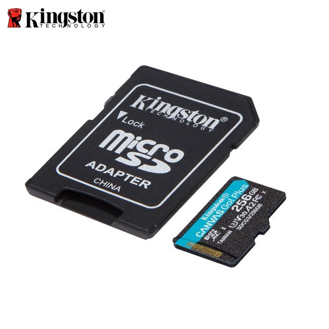 【新品上市】Kingston Canvas Go!+ 256G microSD 高速記憶卡 (KTCG3-256G)