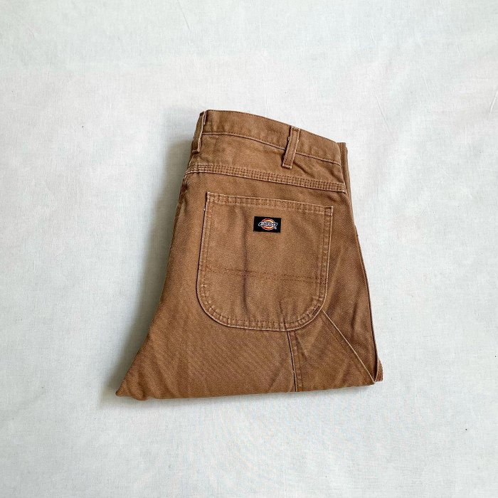 美國經典 Dickies 1939 Duck Carpenter Pants 純棉厚磅帆布畫家褲 工作褲 vintage