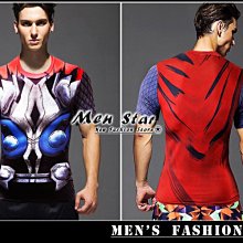 【Men Star】免運費 復仇者聯盟3 雷神索爾 黑豹 彈力運動衣 漫威 短T 媲美 TIMBERLAND STAGE