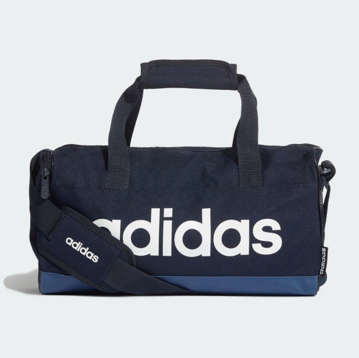 【豬豬老闆】ADIDAS LINEAR DUFFEL BAG 深藍 手拿 側背包 旅遊包 健身包 FM6748