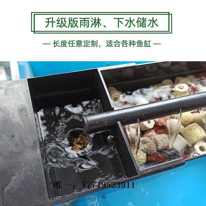 魚缸濾水器魚缸過濾盒靜音上濾水族箱頂部上置DIY滴流盒儲水過濾器專用頂濾過濾器