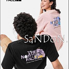 SaNDoN x『THE NORTH FACE』露營風格迷彩設計表情風格大人短TEE SLY 230502