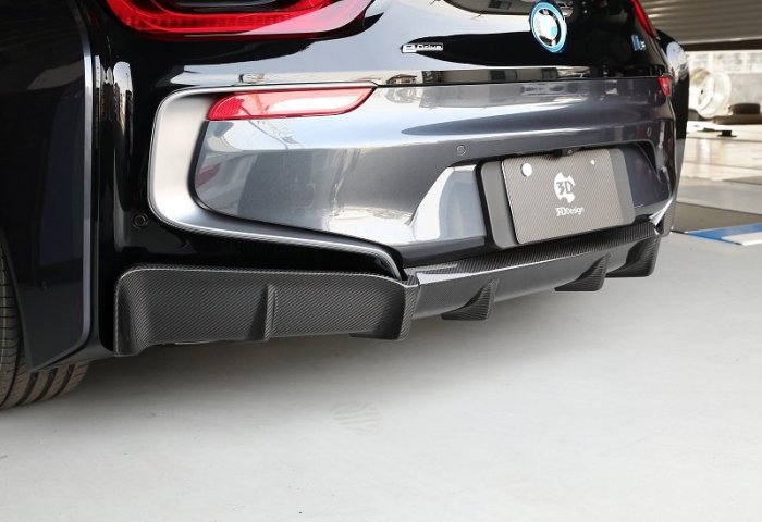 【樂駒】3D Design BMW i8 i12 後下巴 後下擾流 碳纖維 carbon 輕量化 日本 改裝 大廠