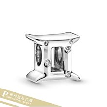 雅格時尚精品代購 潘朵拉 PANDORA  鑲鑽雙子座串珠  925純銀飾品 Charms  美國代購