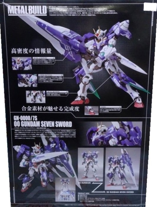 全新 METAL BUILD 超合金 機動戰士 00鋼彈 七劍 & 0 RAISER + GN SWORD III