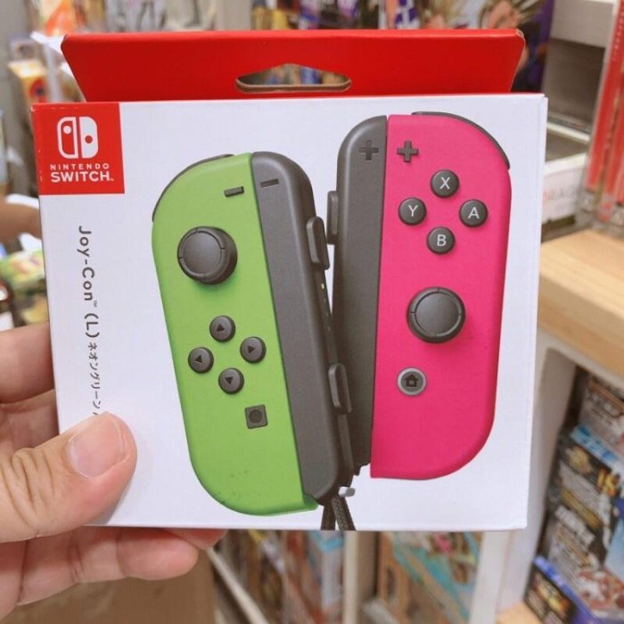 有間電玩 現貨 任天堂 原廠 主機 NS Switch Joy-Con 左右手控制器 + LR腕帶 七色款可選