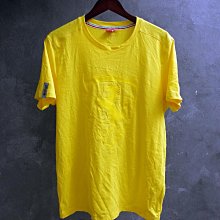 CA 德國運動品牌 PUMA 黃色 純棉 休閒短t L號 一元起標無底價Q738