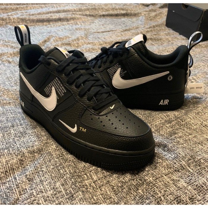 正品Nike Air Force 1 '07 LV8 Utility Black 解構黑AJ7747-001