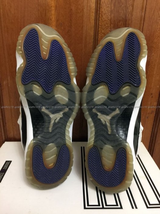 2手美品  Nike Air Jordan 11 Retro Concord 喬丹11代 黑白  原版配色 us10.5