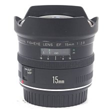 『永佳懷舊』Canon EF 15mm F2.8 Fisheye 魚眼 NO.24838 ~ 中古~