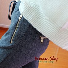 歐單 PB 新款 超讚棉+羊絨 保暖親膚 拉鏈口袋 有氣質的休閒運動長褲 兩色 (P1649)