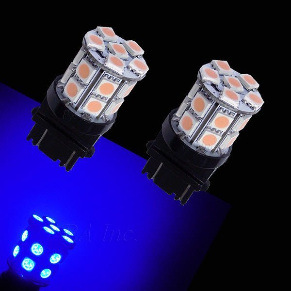 【PA LED】美規 3157 雙芯 20晶 60晶體 SMD LED 藍光 360度發光 後燈 煞車燈 方向燈